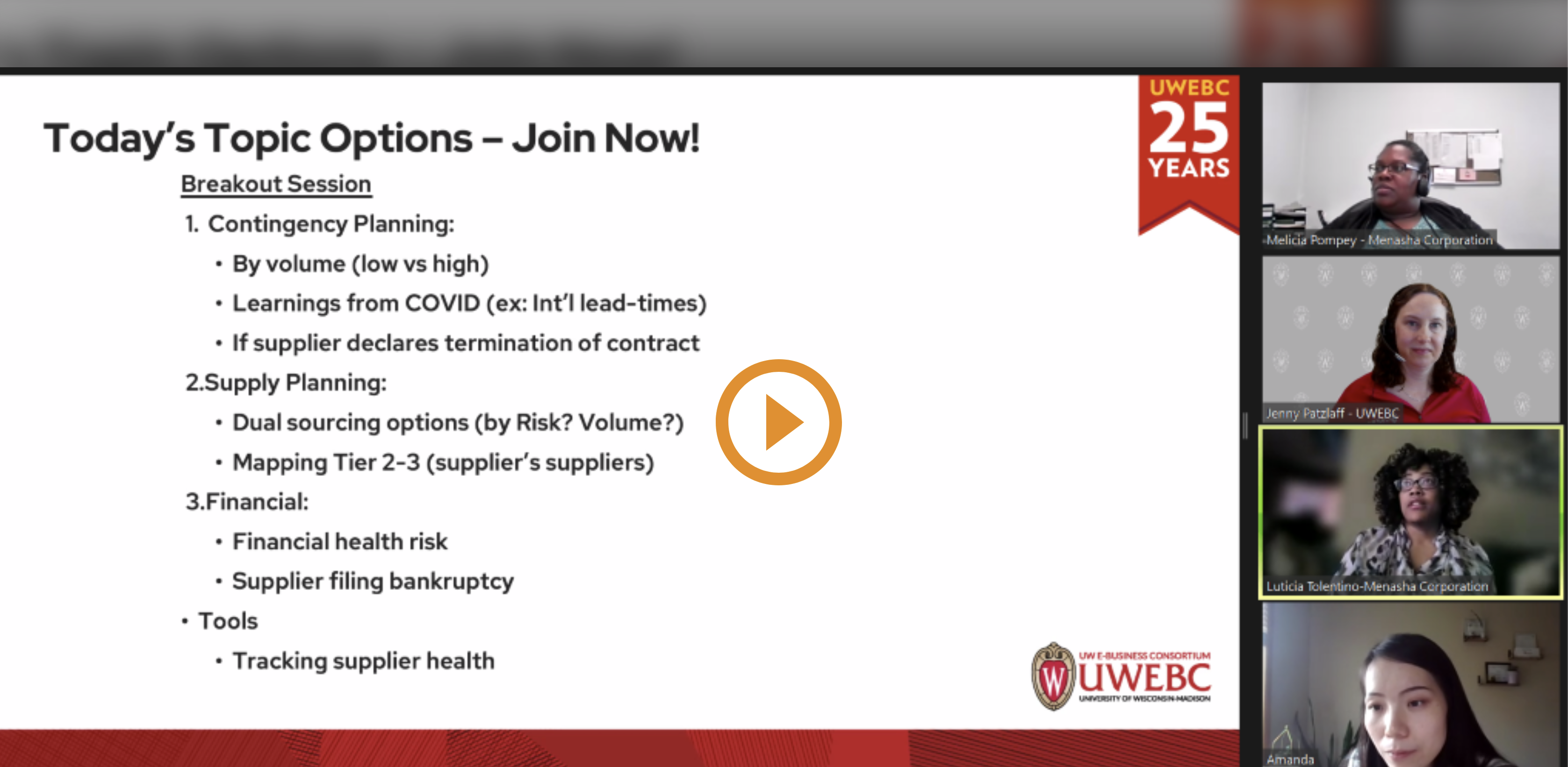 1. Full Event Recording: Supplier Health and Contingency Planning thumbnail